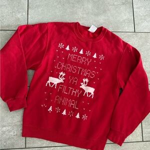 Jerzees Red Christmas Sweatshirt